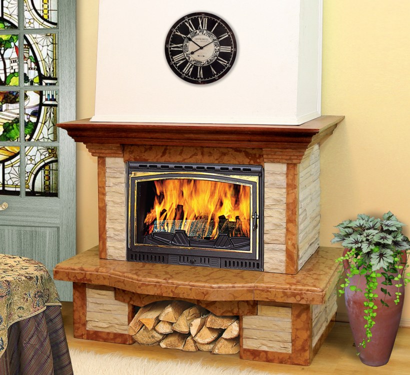 Каминная облицовка Россо