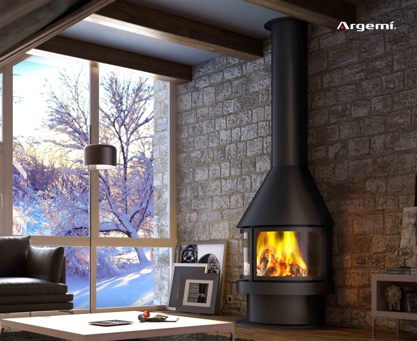 Стальной камин Rocal Aitana