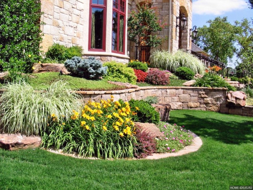 Многоуровневый ландшафт участка