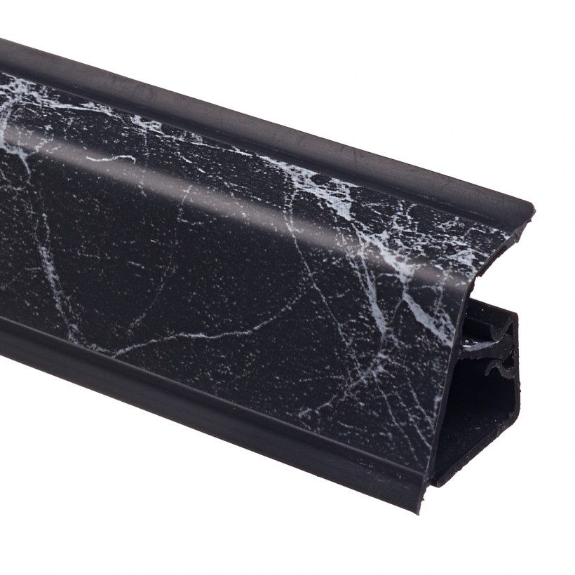 Плинтус Rehau 118 черный мрамор 652е (4,2 м.)