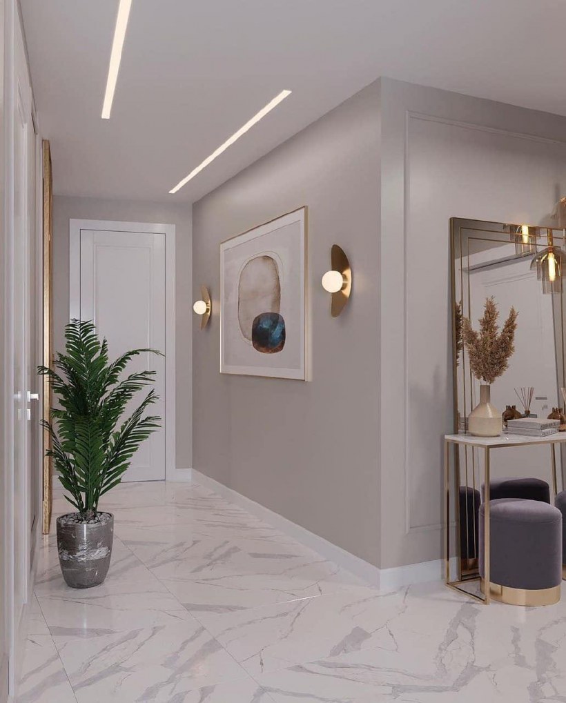 Дизайн коридора в квартире Московской планировки от 1990 годов фото