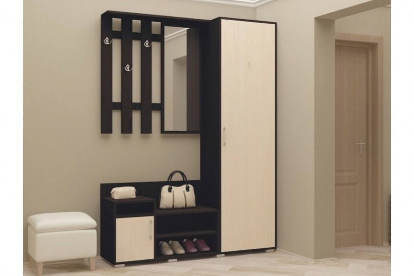 Прихожая визит венге-дуб белёный