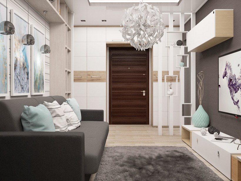 Прямоугольная прихожая