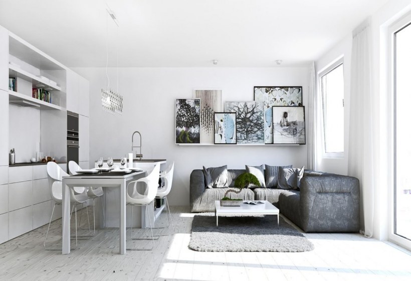 Кухня-гостиная 16м икеа