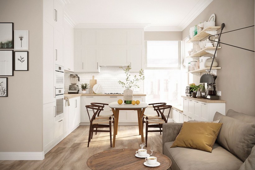 Просторная кухня-гостиная