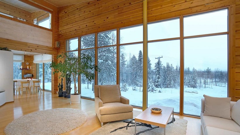 Финский дом с панорамными окнами