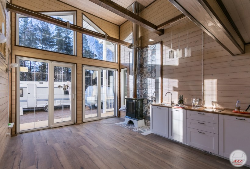 Финский дом с панорамными окнами