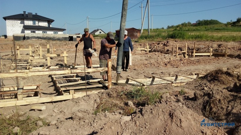 Комбинированный сборно ленточный фундамент