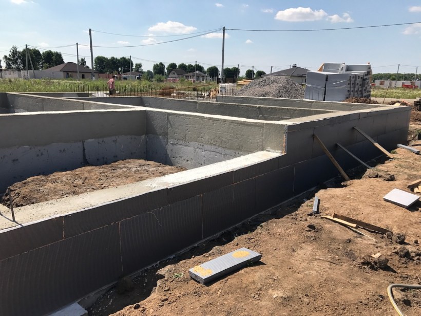 Фундамент под брусовой дом 10х12