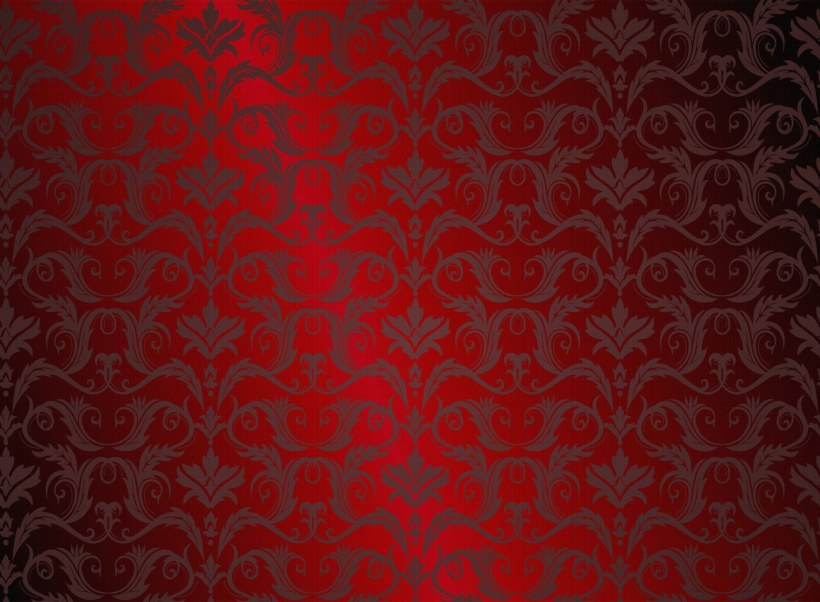 Красный фон с узорами