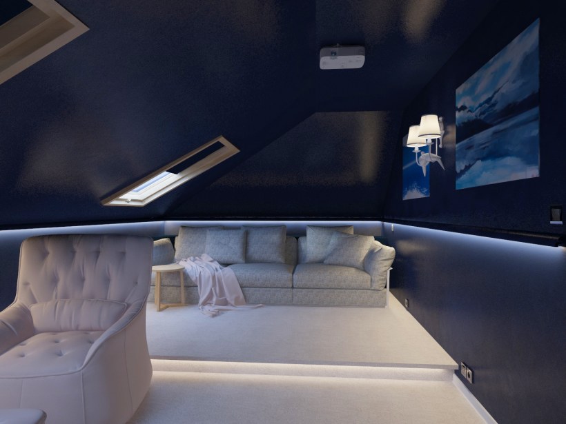 Кинотеатр на мансарде