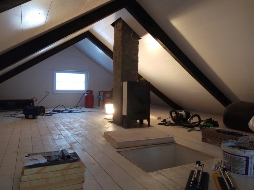 Домашний кинотеатр в стиле Шале