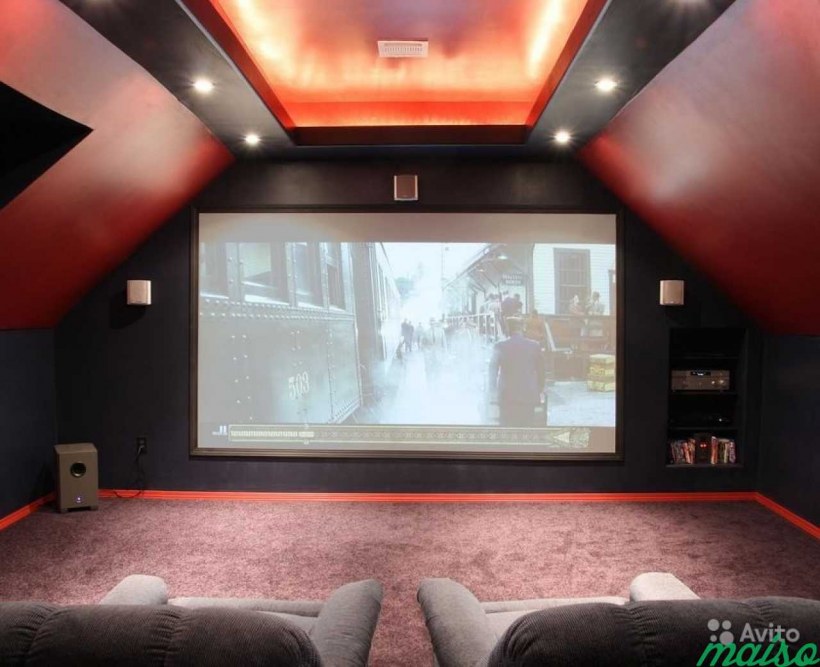 Домашний кинотеатр на чердаке