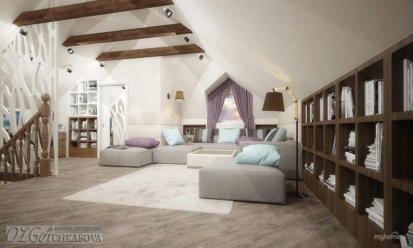 Кинотеатр дома с подушками