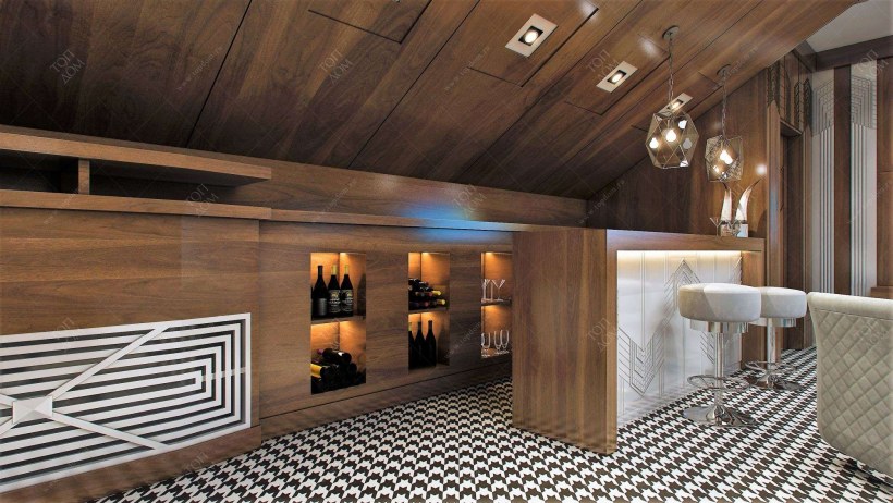 Домашний кинотеатр в спальне