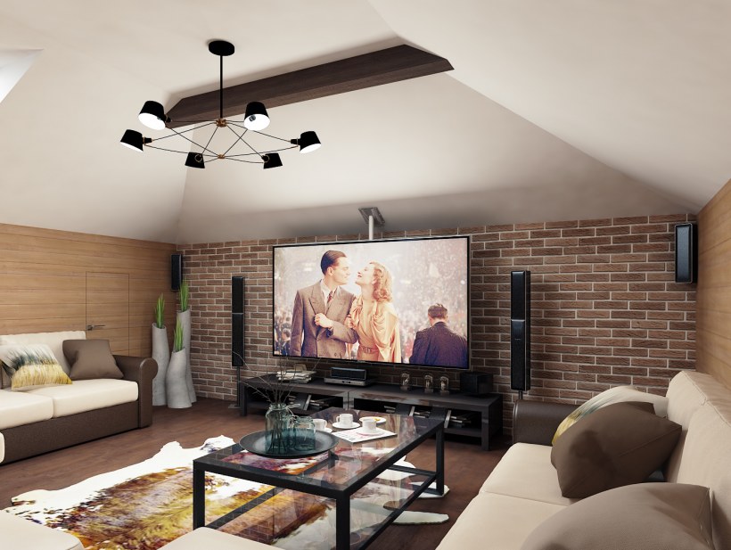 Кинозал на мансарде