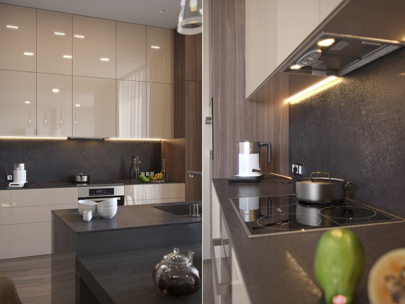 Интерьер 2 комнатной квартиры 65 кв.м