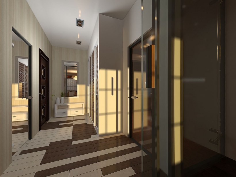 Современный дизайн интерьера прихожей портфолио