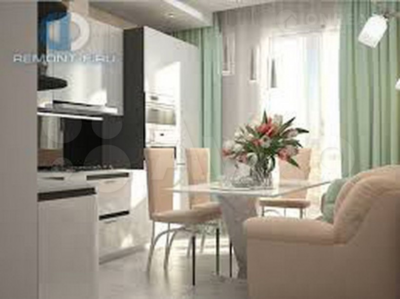 Дизайн проект двухкомнатной квартиры 61 кв.м в новостройке