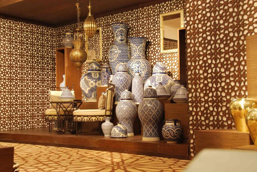 Отделка стен в марокканском стиле
