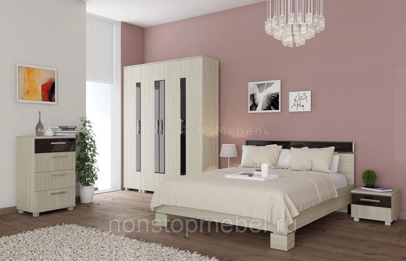 Спальный гарнитур Фиеста ясень шимо