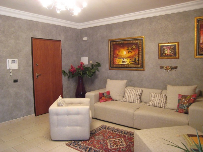 Декоративная штукатурка в интерьере квартиры