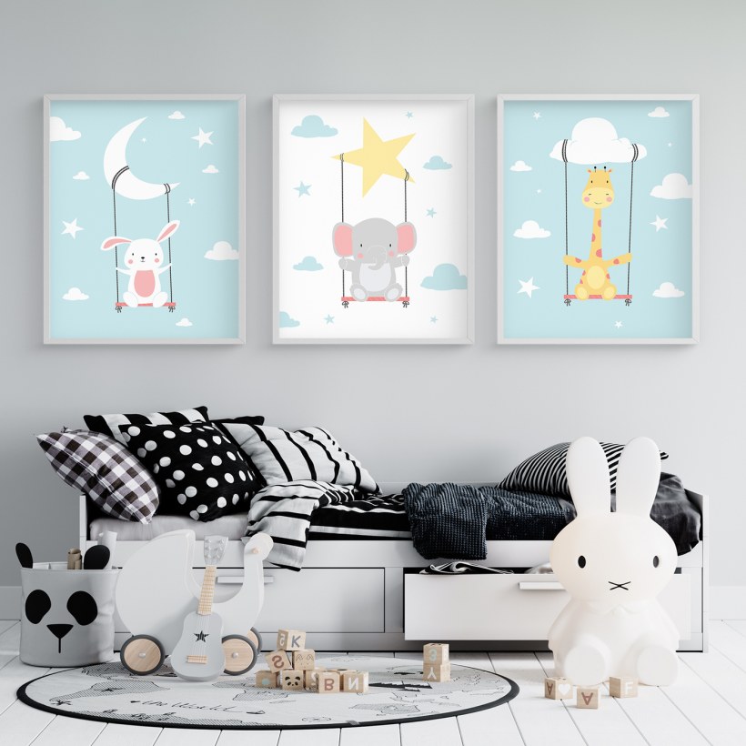 Детские постеры для интерьера