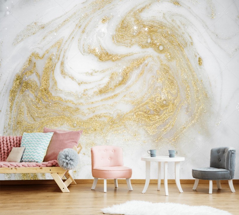 Плитка в спальне на стене