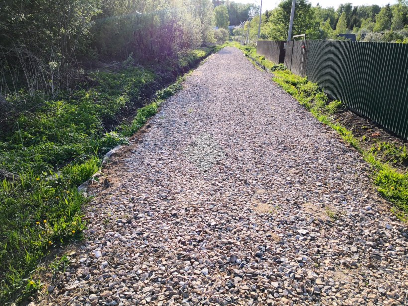 Дорога из гравия