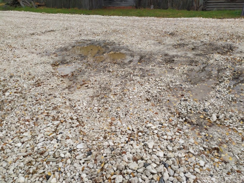 Гравий дорога