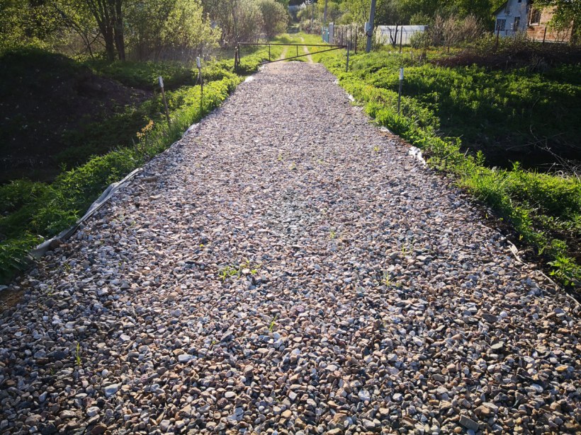 Мощение гранитным отсевом