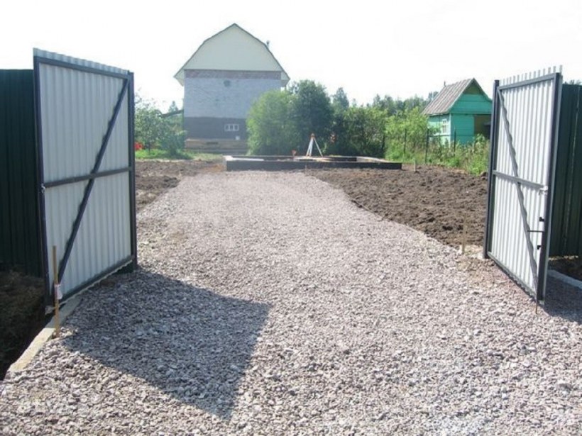 Гравий дорога