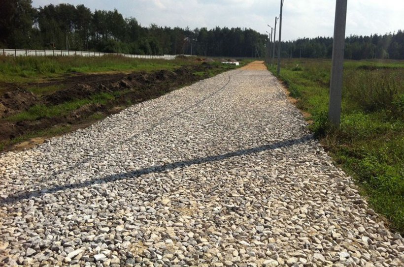 Дороги из щебня