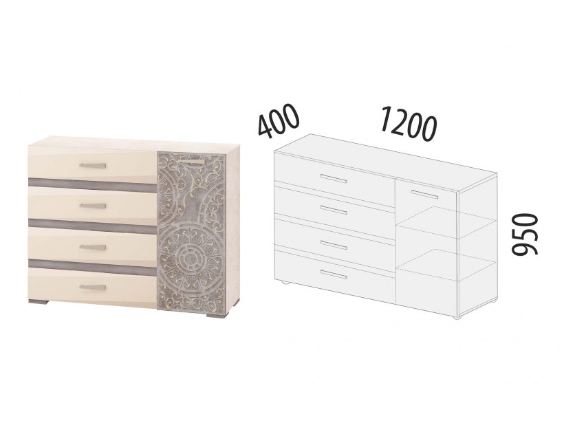 Комод Адель DAVITA