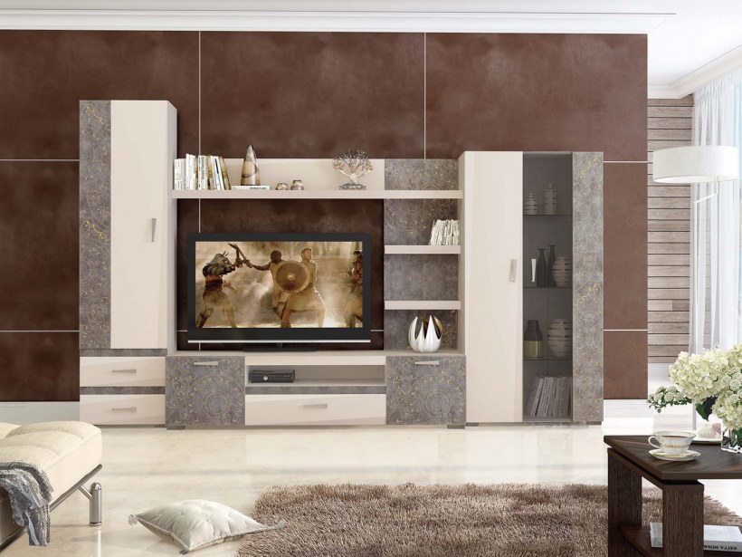 Гостиная фреска Давита мебель