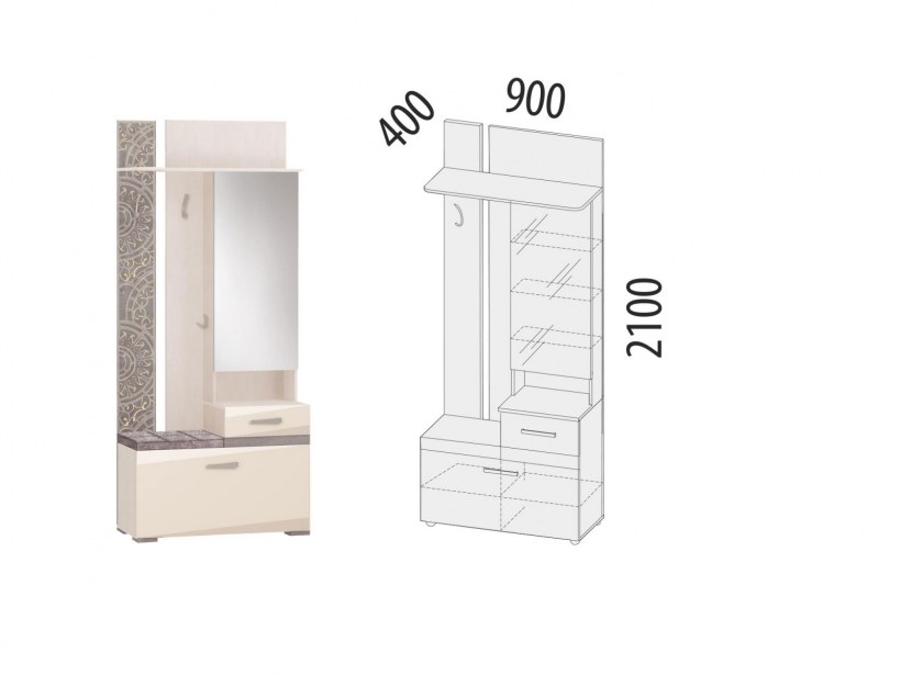 Прихожая фреска Давита мебель