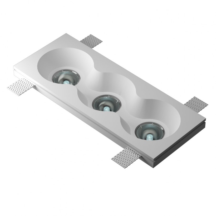 Светильник гипсовый Kvadro 001 Duo.