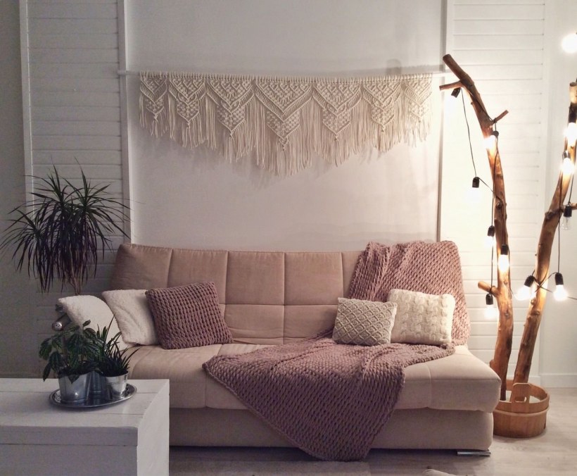 Макраме в интерьере квартиры