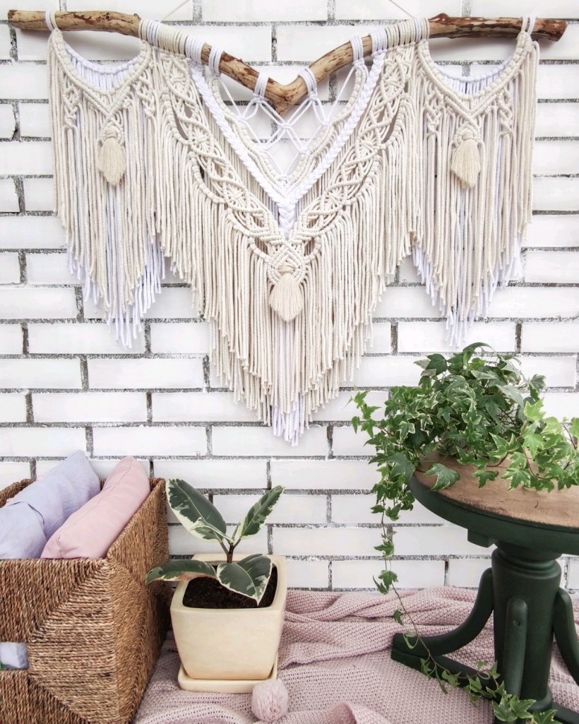 Большое панно макраме