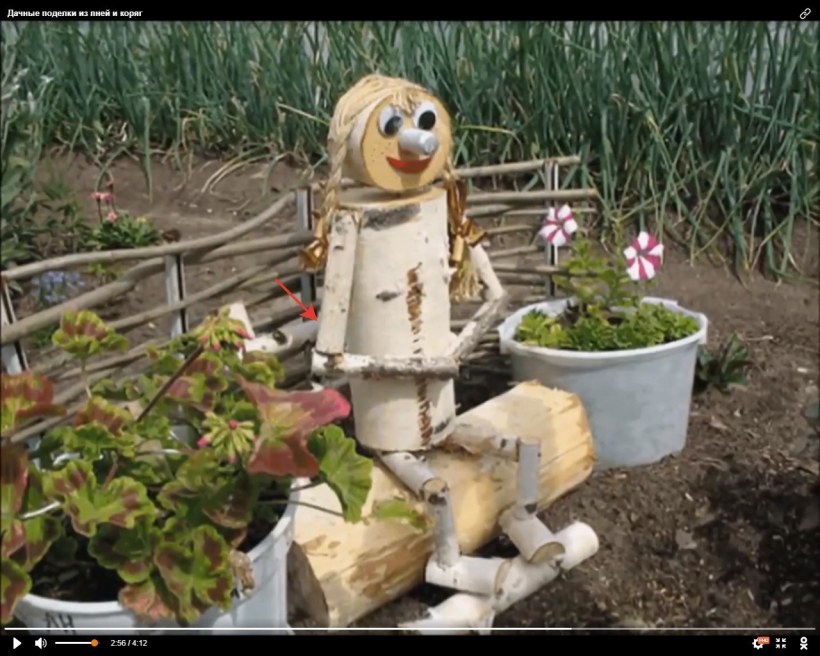 Интересные поделки для сада