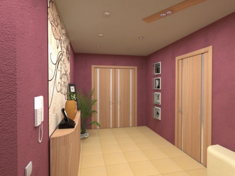 Персиковая прихожая