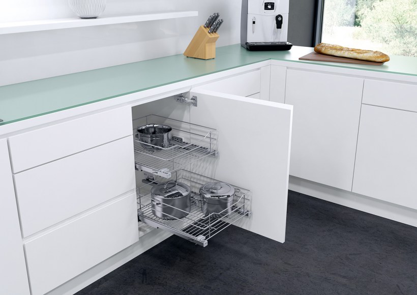 10210006 Vauth-Sagel выдвижная корзина Классик с доводчиком на распашной