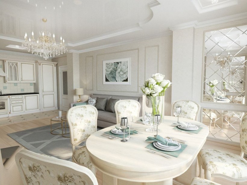 Гостиная Неоклассика Тиффани