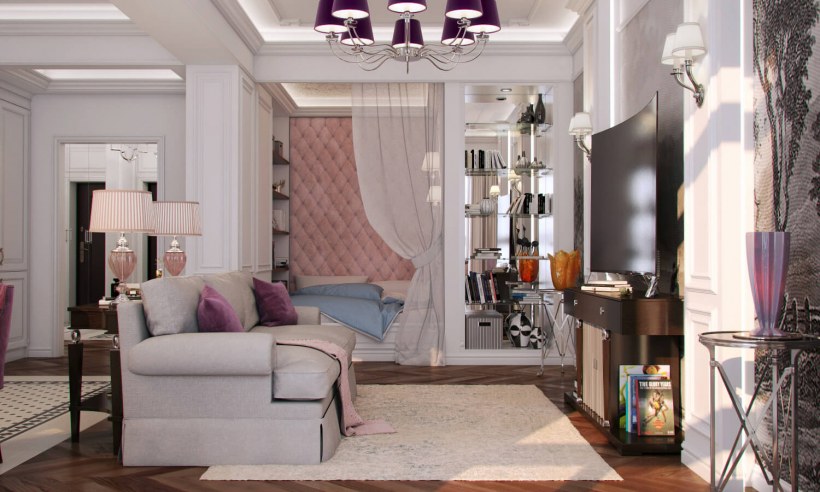 Однокомнатная квартира в стиле Неоклассика