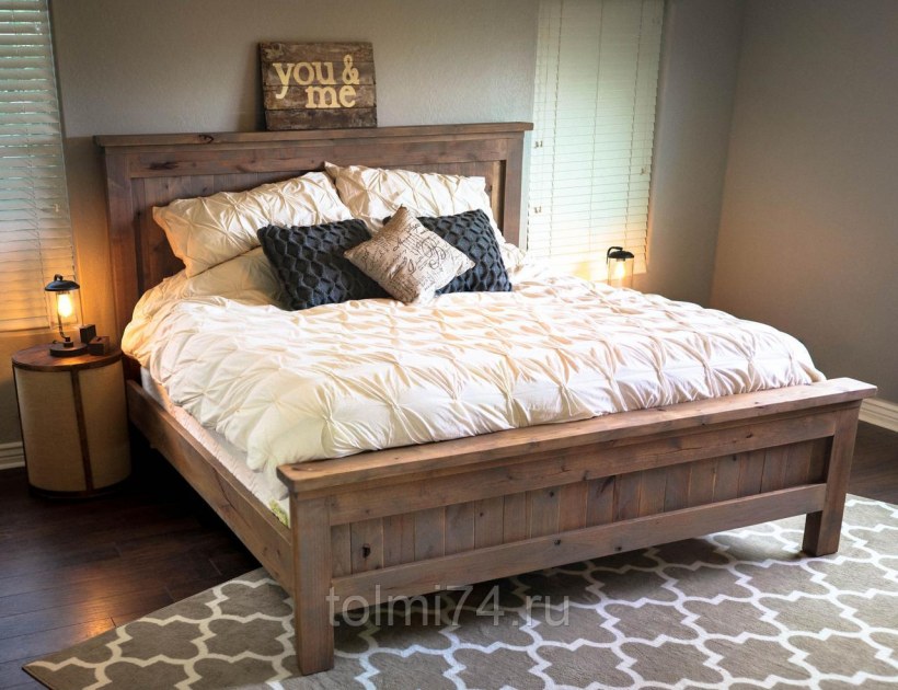 Кровать дубовая Country stile