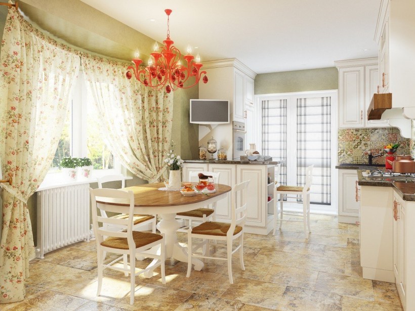 Уютная светлая кухня