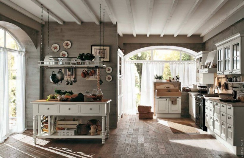 Стиль Прованс в интерьере кухни