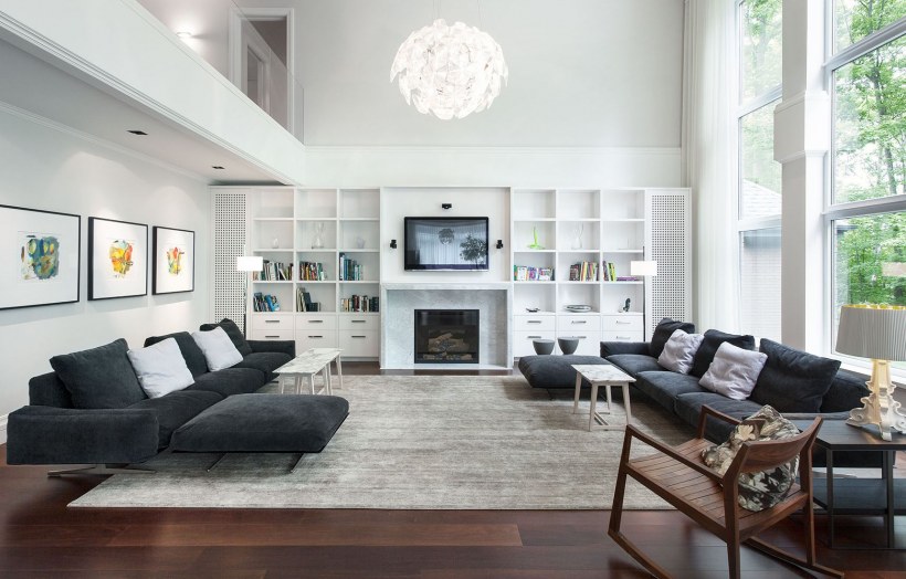 Белая мебель для столовой в современном стиле