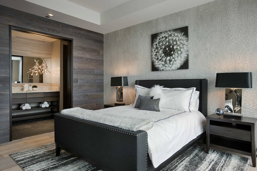 Обои в спальне в современном стиле