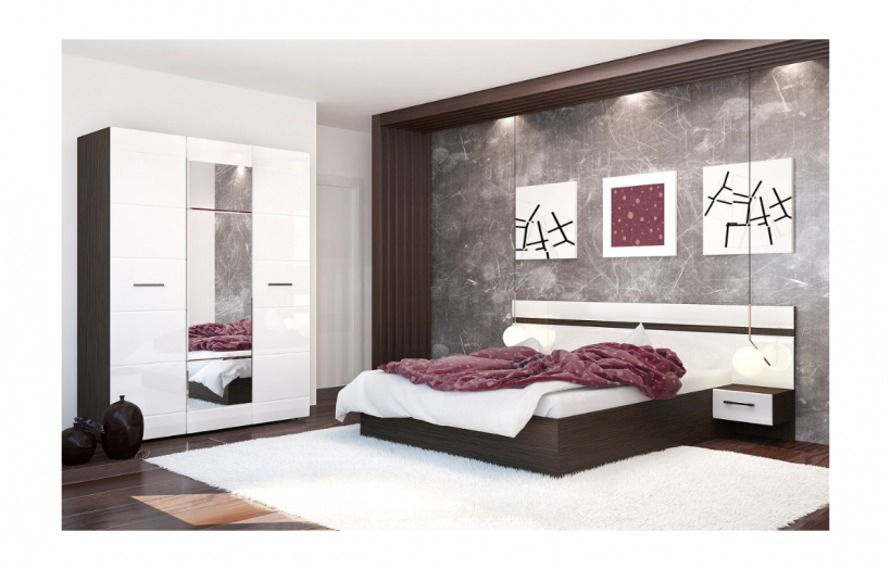 Спальный гарнитур Ненси 1 глянец